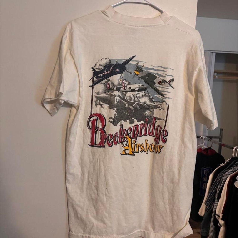 Fruit of the Loom 1993 Beckridge Airshow cotton t-shirt size L